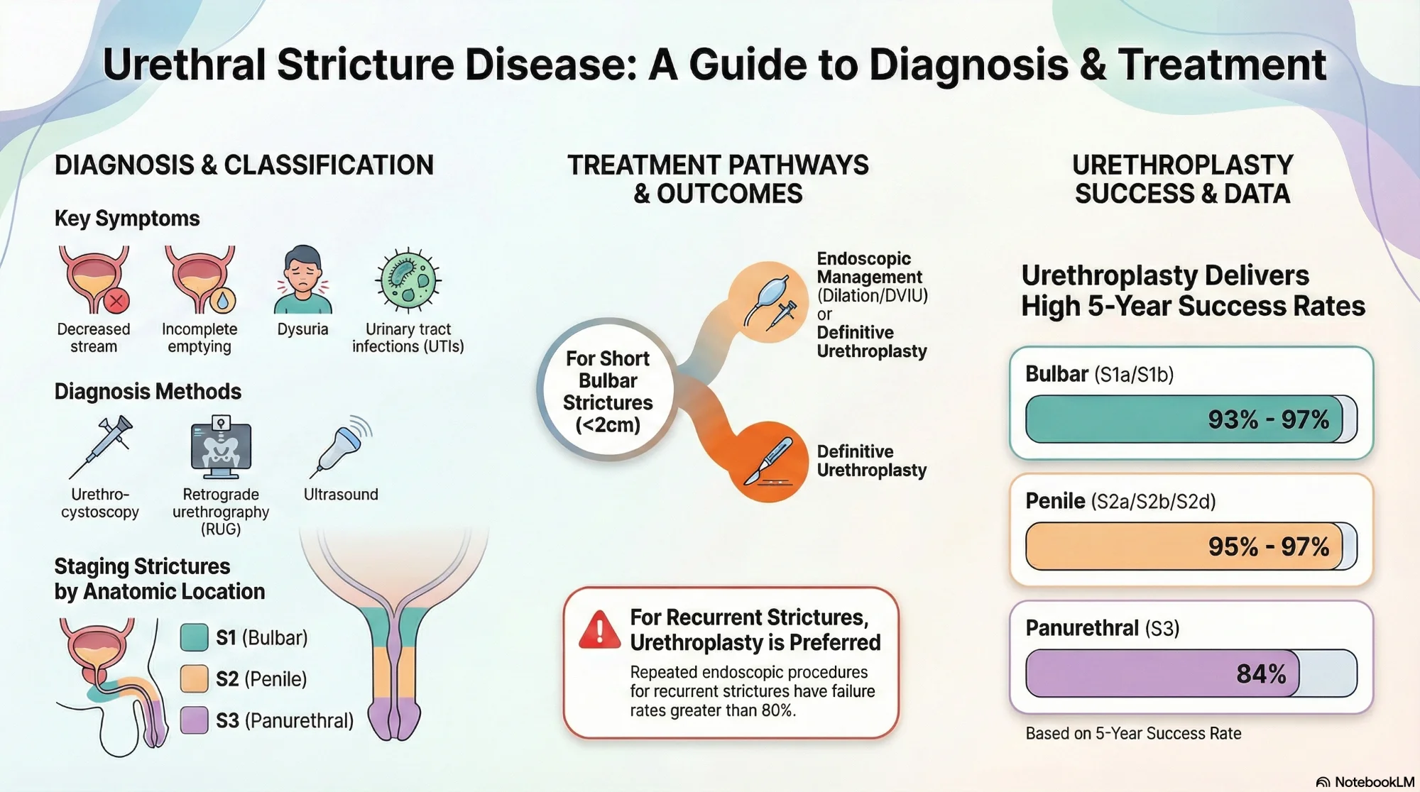 Urethral Stricture Disease Guide - Diagnosis, Treatment Pathways, and Success Rates